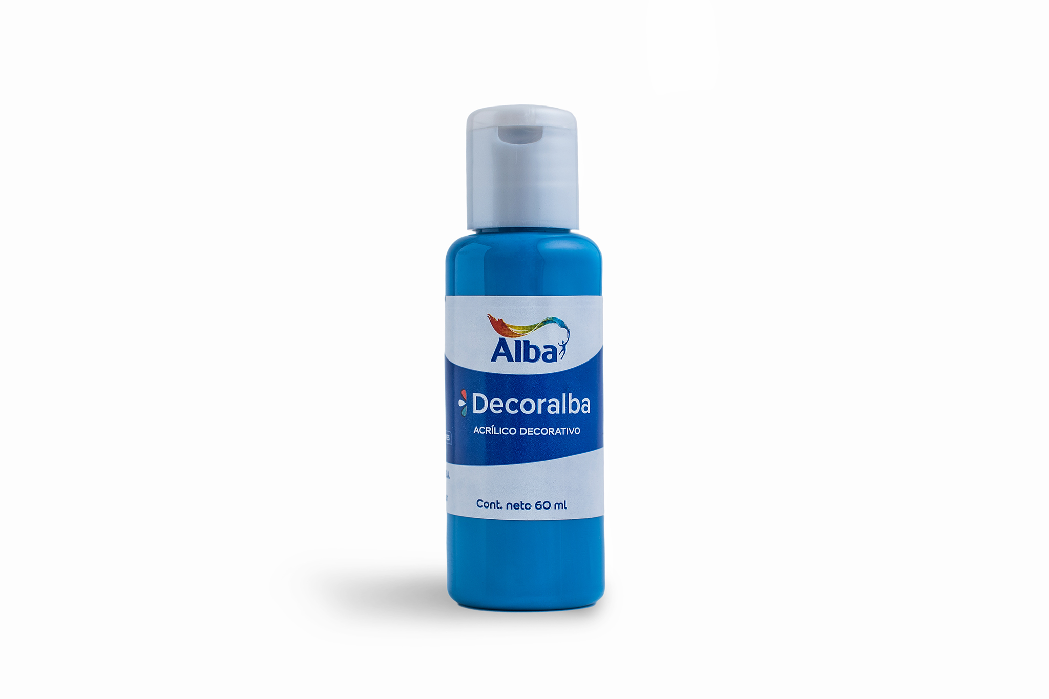 Acrilico decorativo alba 60cc azul electrico 446 - 60ML - Alba Artística